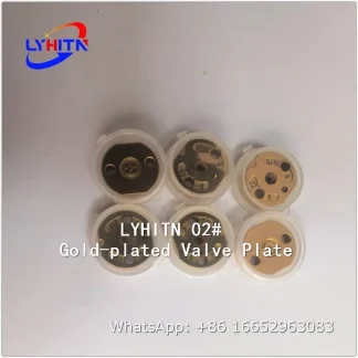 orifice 02# gold‑plated valve plate parts for denso injector - lyhitn auto parts