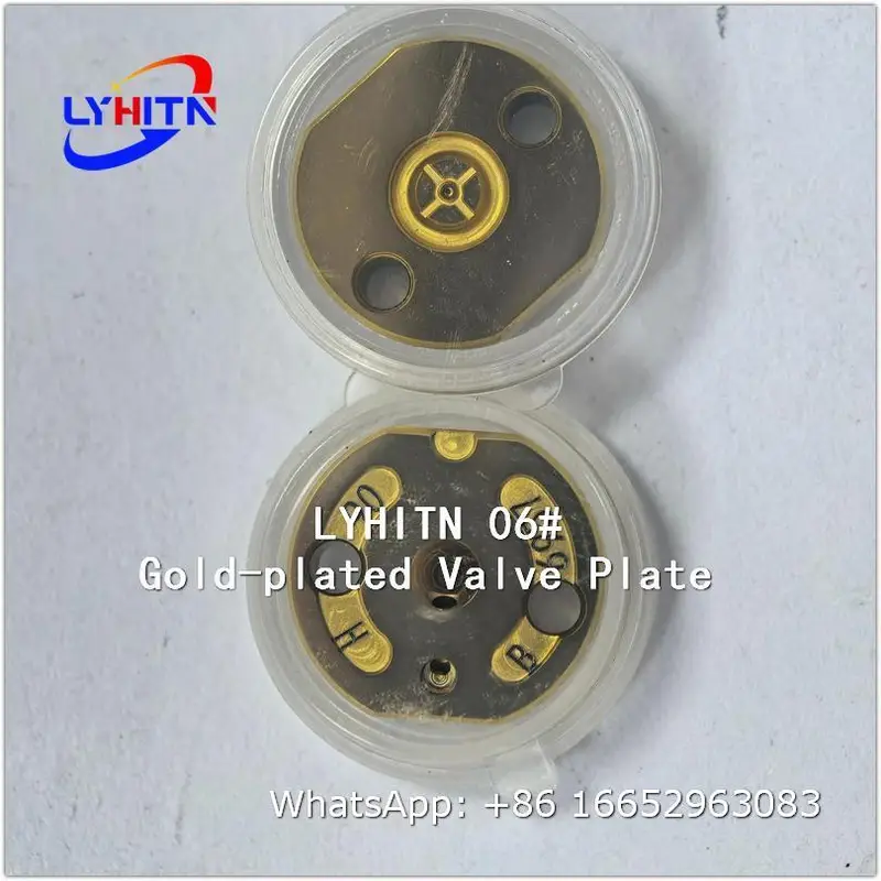 orifice 06# gold‑plated valve plate parts for denso injector - lyhitn auto parts