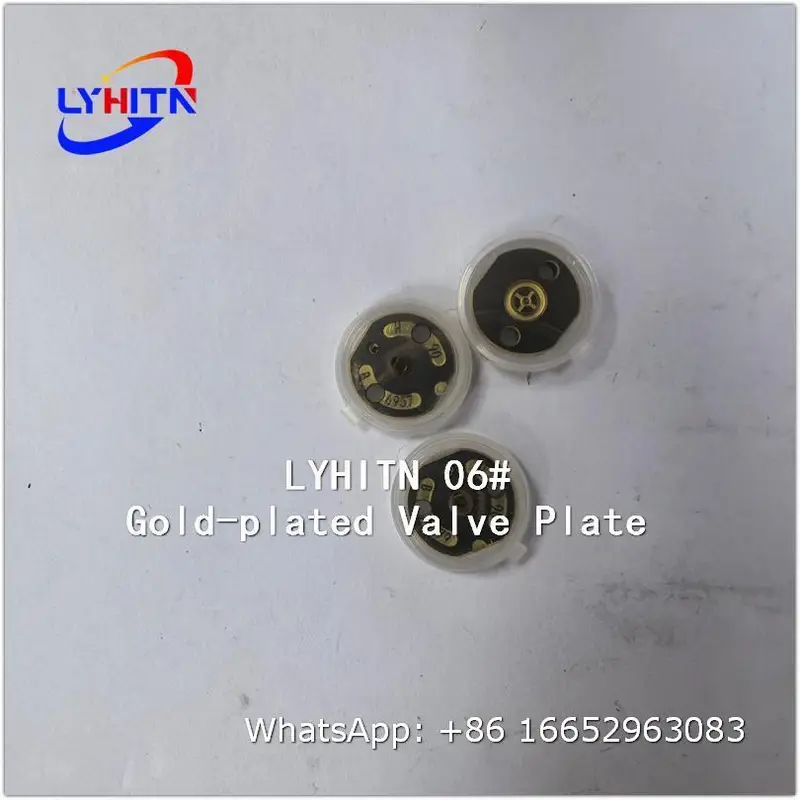 orifice 06# gold‑plated valve plate parts for denso injector - lyhitn auto parts