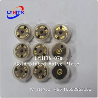 orifice 07# gold‑plated valve plate parts for denso injector - lyhitn auto parts