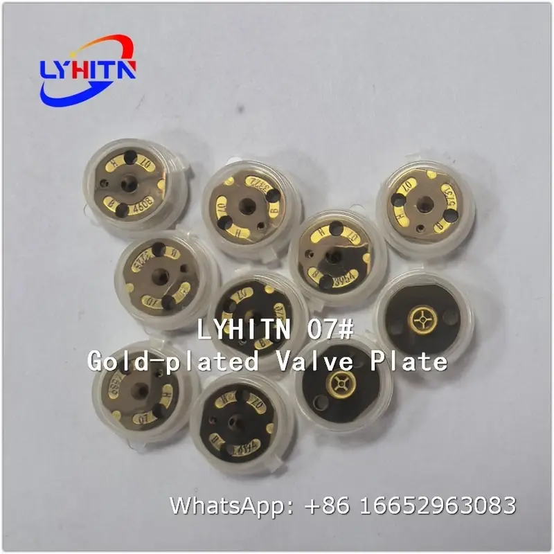 orifice 07# gold‑plated valve plate parts for denso injector - lyhitn auto parts
