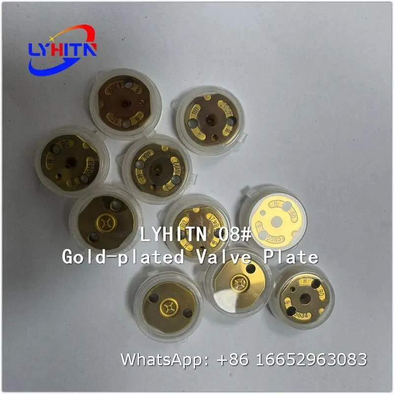 orifice 08# gold‑plated valve plate parts for denso injector - lyhitn auto parts