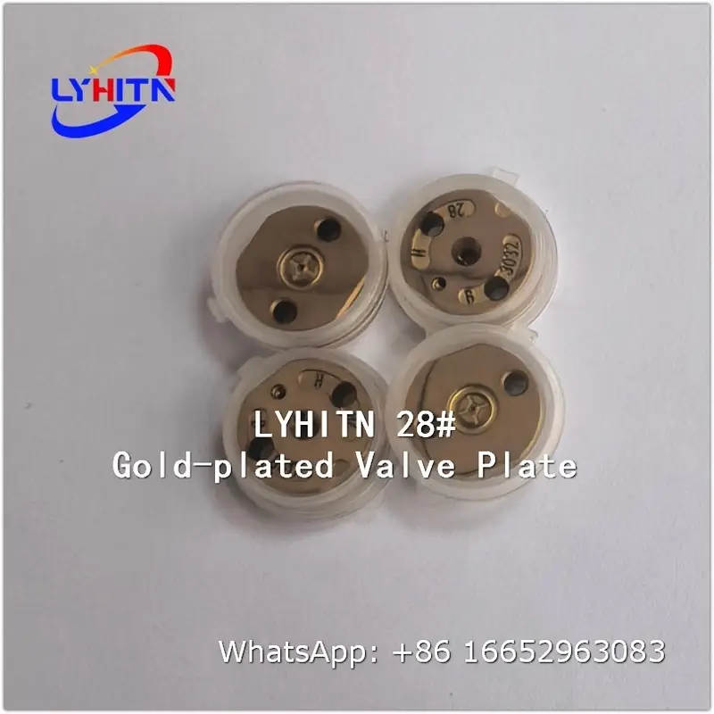 orifice 28# gold‑plated valve plate parts for denso injector - lyhitn auto parts