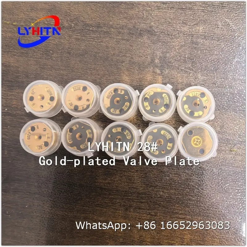 orifice 28# gold‑plated valve plate parts for denso injector - lyhitn auto parts