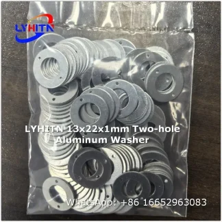 adjustment shim 13x22x1mm two-hole aluminum washer factory direct price - lyhitn auto parts