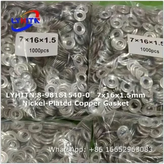 adjustment shim 8-98181540-0 7x16x1.5mm nickel-plated copper gasket factory direct price - lyhitn auto parts