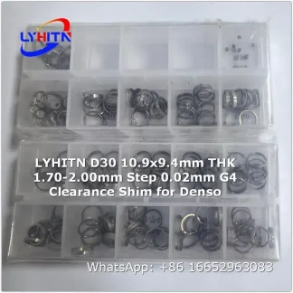 adjustment shim d30 10.9x9.4mm thk 1.70-2.00mm step 0.02mm g4 clearance shim for denso factory direct price - lyhitn auto parts